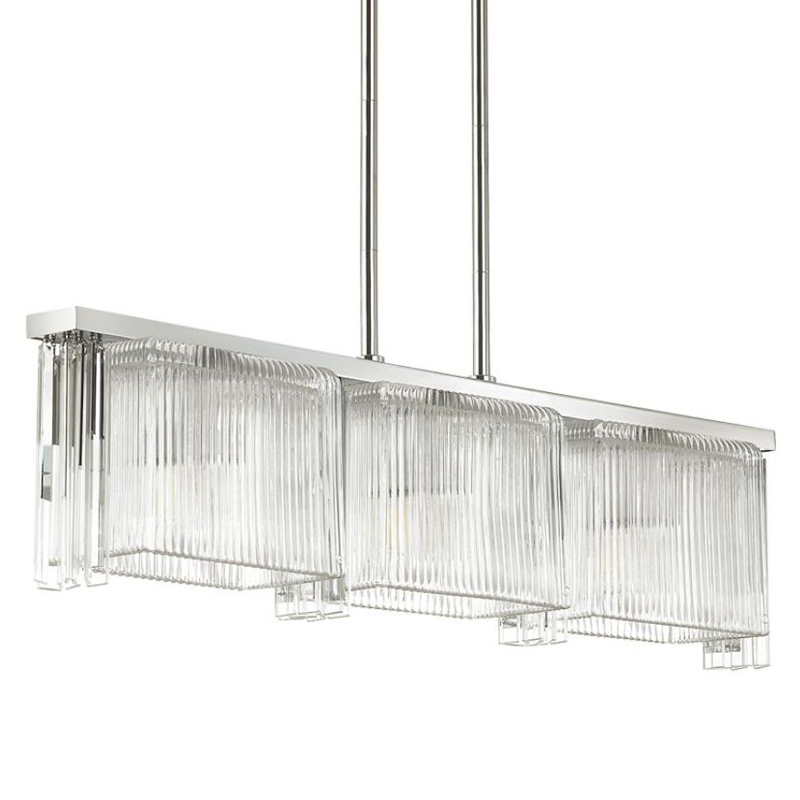 Люстра Madelen Chrome Linear Chandelier Хром Прозрачный (Transparent) Люстра Madelen Chrome Linear Chandelier Хром Прозрачный (Transparent) в Брянске | Loft Concept