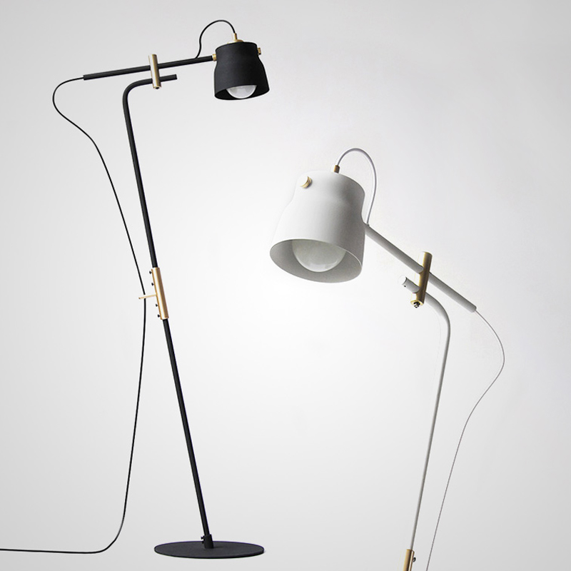 Торшер RAM PLASENCIA FLOR Lamp Белый Черный Торшер RAM PLASENCIA FLOR Lamp Белый Черный в Брянске | Loft Concept