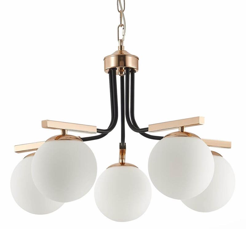 Люстра Bertilde Chandelier Золотой Белый Люстра Bertilde Chandelier Золотой Белый в Брянске | Loft Concept