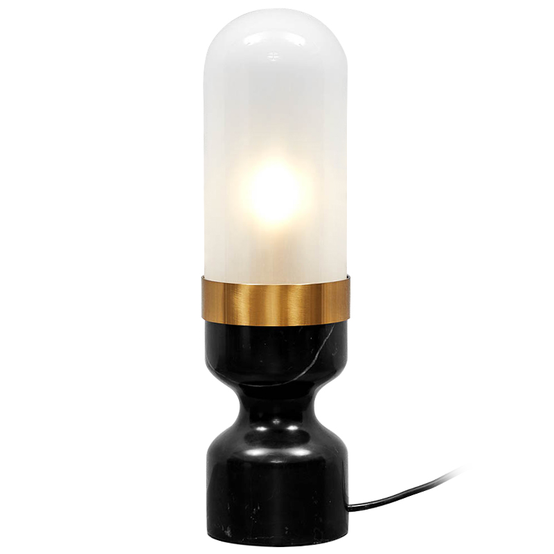 Настольная лампа Arun Lamp Черный Белый Золотой Настольная лампа Arun Lamp Черный Белый Золотой в Брянске | Loft Concept