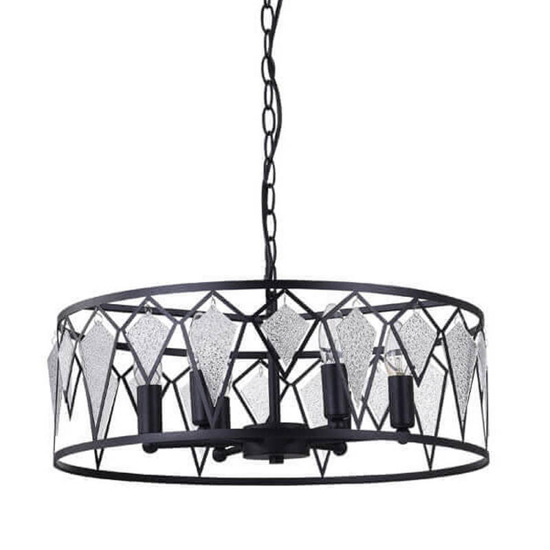 Люстра Glass Lozenges D51 Черный Люстра Glass Lozenges D51 Черный в Брянске | Loft Concept