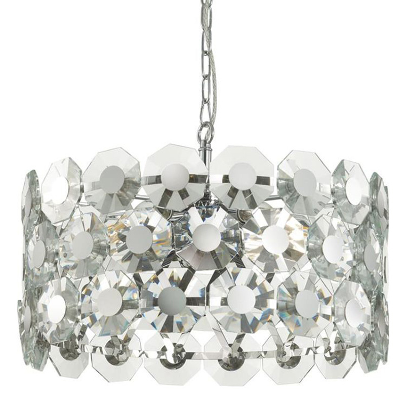 Люстра Crystal Octagons Chrome Хром Прозрачное Стекло Люстра Crystal Octagons Chrome Хром Прозрачное Стекло в Брянске | Loft Concept