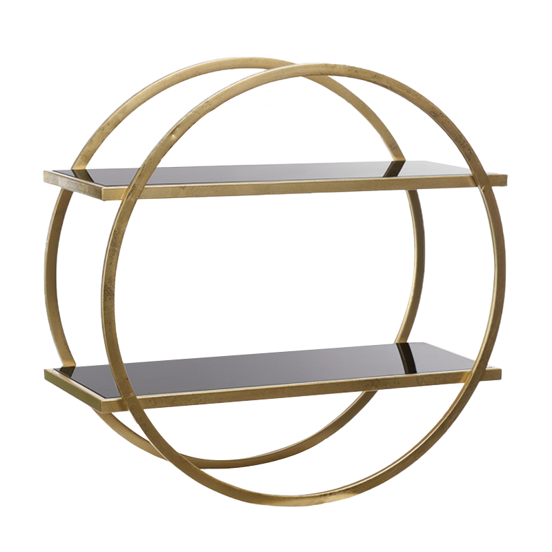 Полка Circle Gold Золотой Желтый Полка Circle Gold Золотой Желтый в Брянске | Loft Concept
