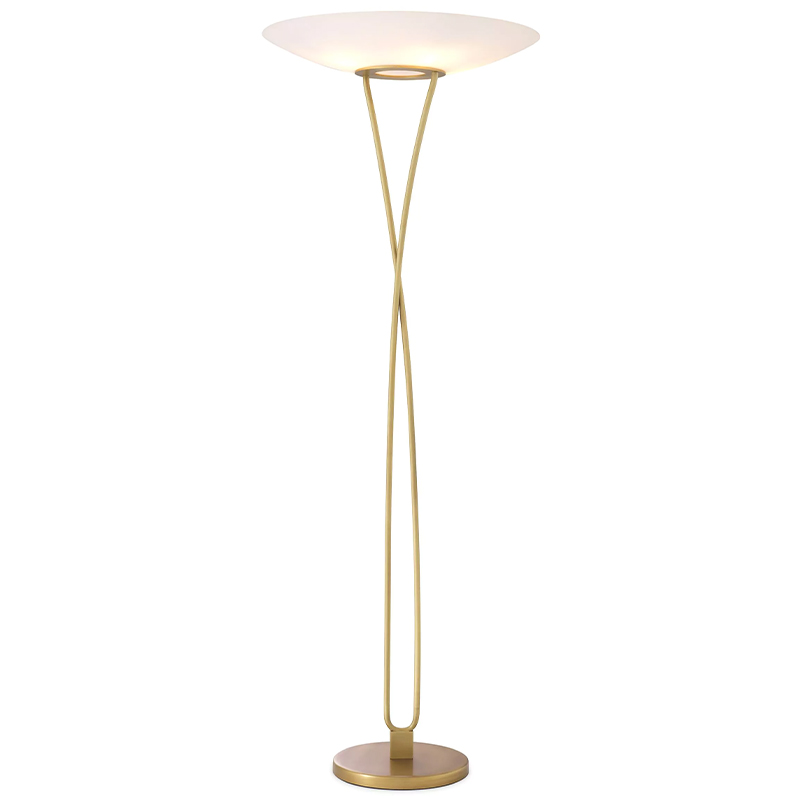 Товар Eichholtz Floor Lamp Laila Латунь Белый Товар Eichholtz Floor Lamp Laila Латунь Белый в Брянске | Loft Concept