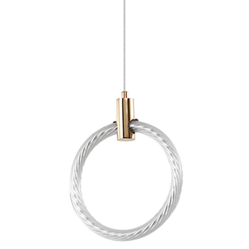 Подвесной светильник светодиодный в виде кольца Lighting Rings Gold Золотой Белый Подвесной светильник светодиодный в виде кольца Lighting Rings Gold Золотой Белый в Брянске | Loft Concept