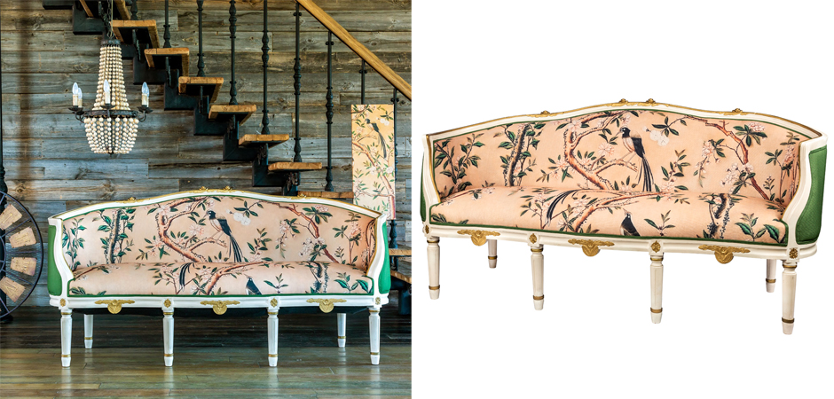 Диван Beige and Green Chinoiserie Sofa - Loft-Concept в Брянске