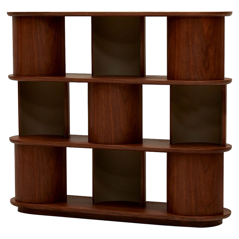 Стеллаж Zacharie Brown Wood Rack Коричневый Стеллаж Zacharie Brown Wood Rack Коричневый в Брянске | Loft Concept