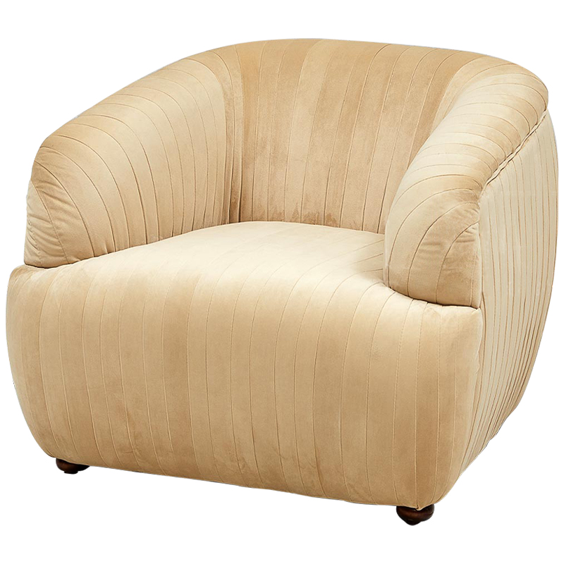 Кресло песочного цвета велюр Lorelai Sand Armchair Песочный в Брянске | Loft Concept 
