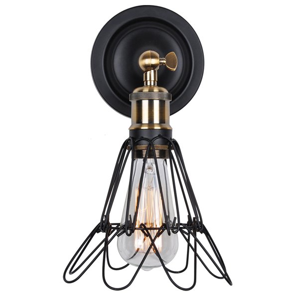 Бра Loft Cage Pendant II Черный матовый Бронза Бра Loft Cage Pendant II Черный матовый Бронза в Брянске | Loft Concept