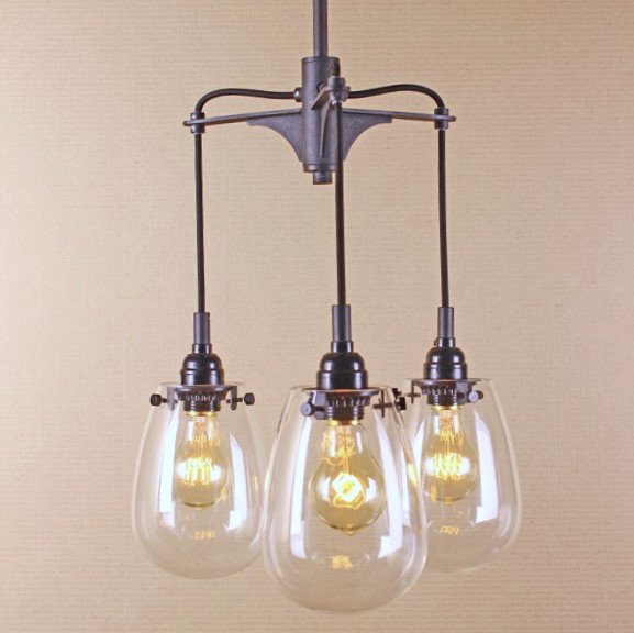Люстра Railway Trio Pendant Черный Люстра Railway Trio Pendant Черный в Брянске | Loft Concept