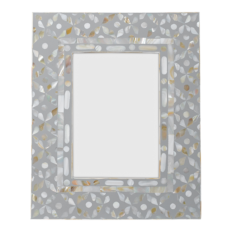Рама для фото Bone Inlay Pearl Gray M Серый Перламутровый Рама для фото Bone Inlay Pearl Gray M Серый Перламутровый в Брянске | Loft Concept