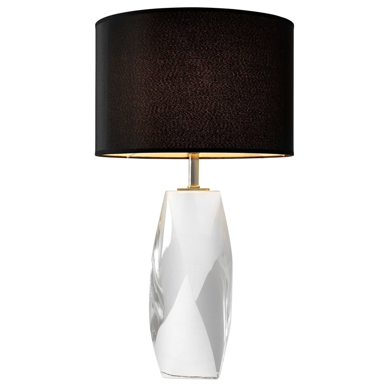 Настольная лампа Eichholtz Table Lamp Titan Кристалл (Crystal) Черный Настольная лампа Eichholtz Table Lamp Titan Кристалл (Crystal) Черный в Брянске | Loft Concept
