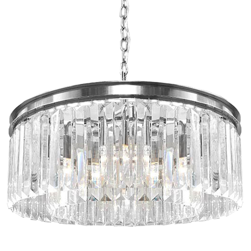 Люстра RH Odeon Chandelier Silver 65 Прозрачное Стекло Серебряный Люстра RH Odeon Chandelier Silver 65 Прозрачное Стекло Серебряный в Брянске | Loft Concept