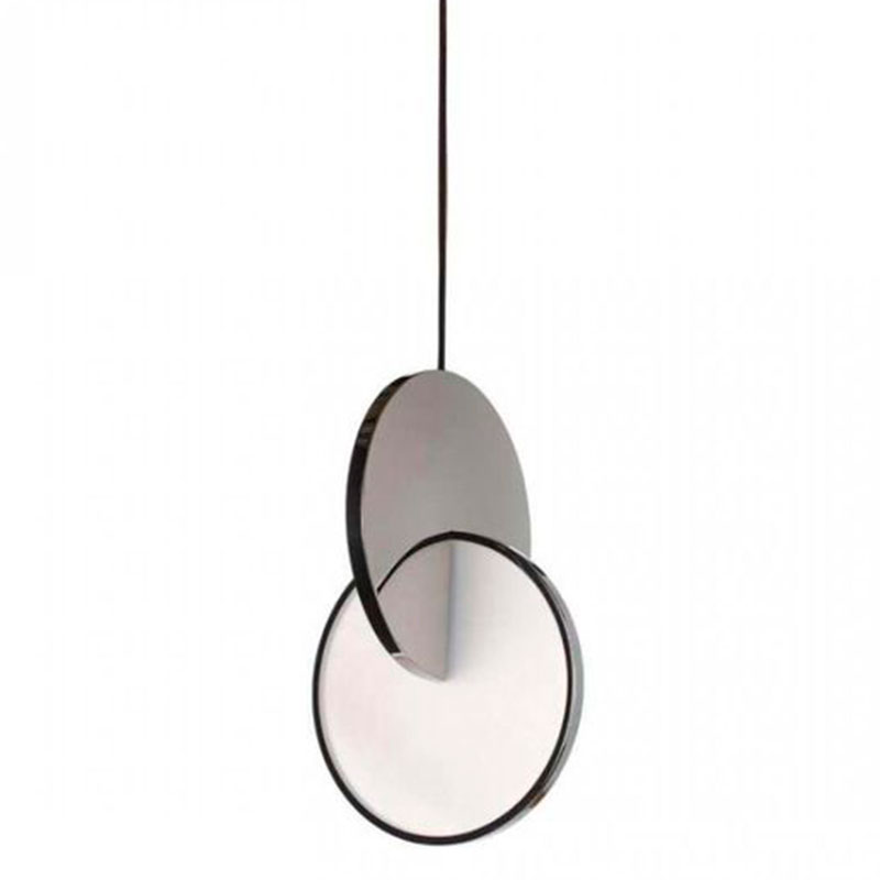 Подвесной светильник Eclipse Pendant Light Сhrome Хром Белый в Брянске | Loft Concept 