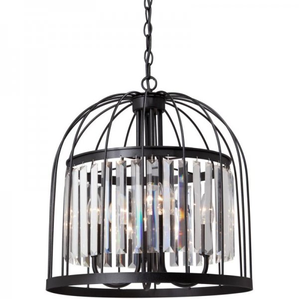 Люстра Birdcage Chandelier Fountain Black Люстра Birdcage Chandelier Fountain Black в Брянске | Loft Concept