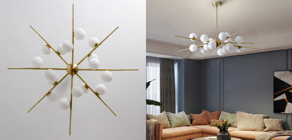 Люстра Cherry Bomb 16 balls Gold Люстра Cherry Bomb 16 balls Gold - Loft-Concept в Брянске