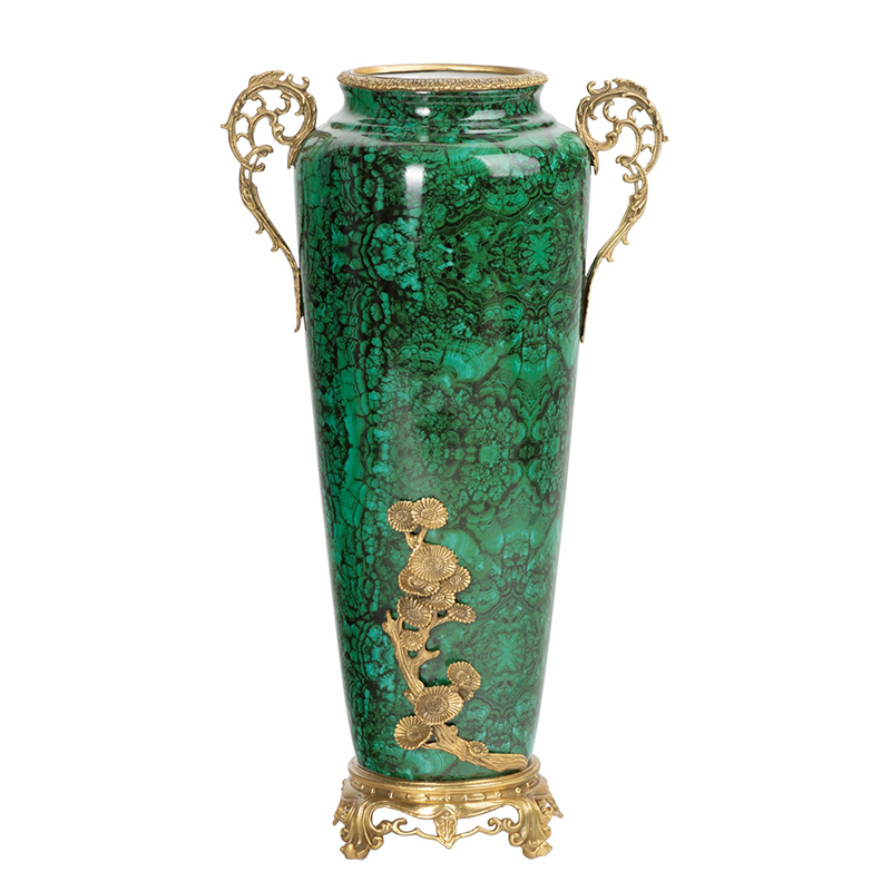 Ваза фарфоровая высокая малахит Malachite Малахит Ваза фарфоровая высокая малахит Malachite Малахит в Брянске | Loft Concept