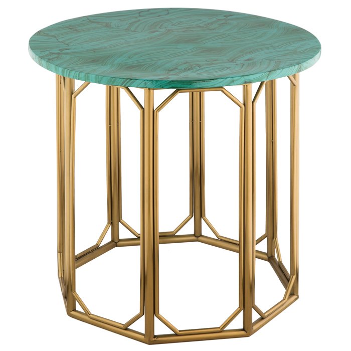 Malachite Modern Side Tables Малахит (зеленый) Золотой Malachite Modern Side Tables Малахит (зеленый) Золотой в Брянске | Loft Concept