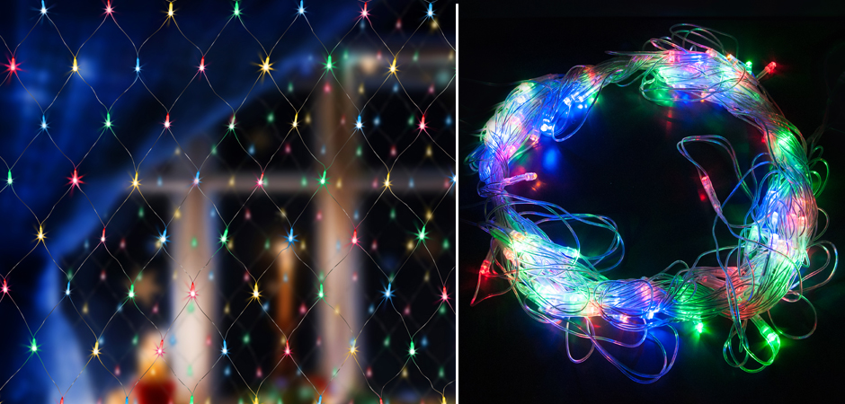 Гирлянда-Сетка Цветные светодиоды - Loft-Concept в Брянске