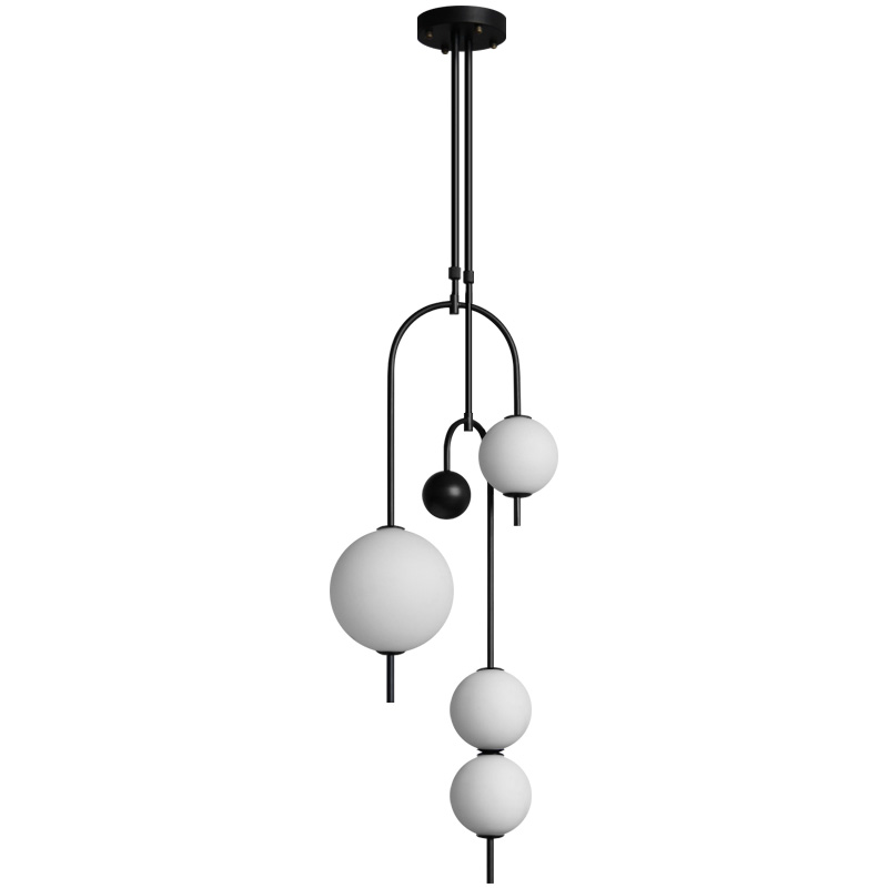 Люстра Balance Beads Черный Белый Люстра Balance Beads Черный Белый в Брянске | Loft Concept