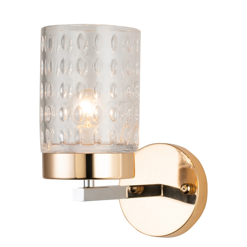 Бра Didian Sconce Глянцевое золото Хром Прозрачный Бра Didian Sconce Глянцевое золото Хром Прозрачный в Брянске | Loft Concept