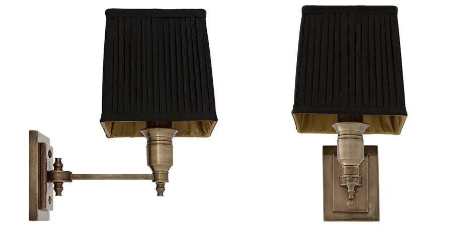 Бра Wall Lamp Lexington Single Brass+Black Бра Wall Lamp Lexington Single Brass+Black - Loft-Concept в Брянске