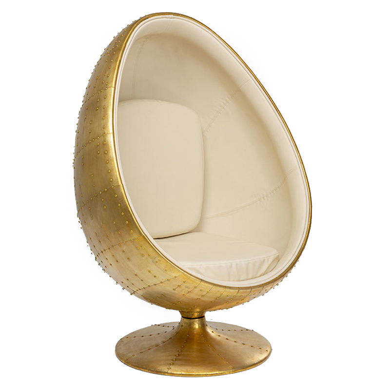 Кресло Copper Egg Медь Молочный Кресло Copper Egg Медь Молочный в Брянске | Loft Concept