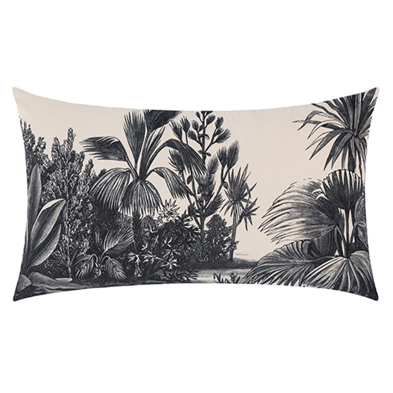 Декоративная подушка Rainforest Cushion Бежевый Черный Декоративная подушка Rainforest Cushion Бежевый Черный в Брянске | Loft Concept
