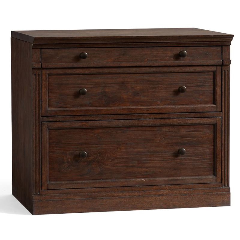 Комод с двумя ящиками Benjamin Chest of 2 Drawers Бежево-серый Белый Коричневый Черный Комод с двумя ящиками Benjamin Chest of 2 Drawers Бежево-серый Белый Коричневый Черный в Брянске | Loft Concept