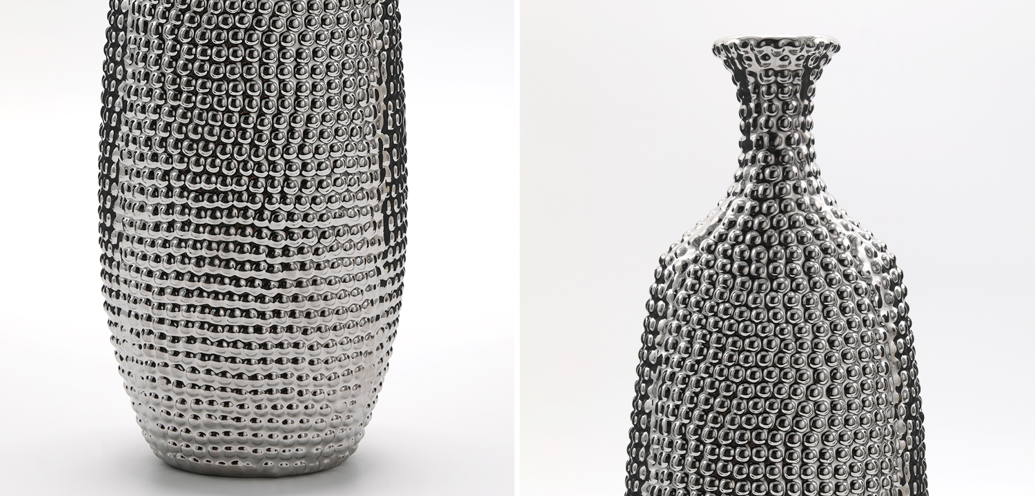 Декоративная ваза Silver Pearle - фото
