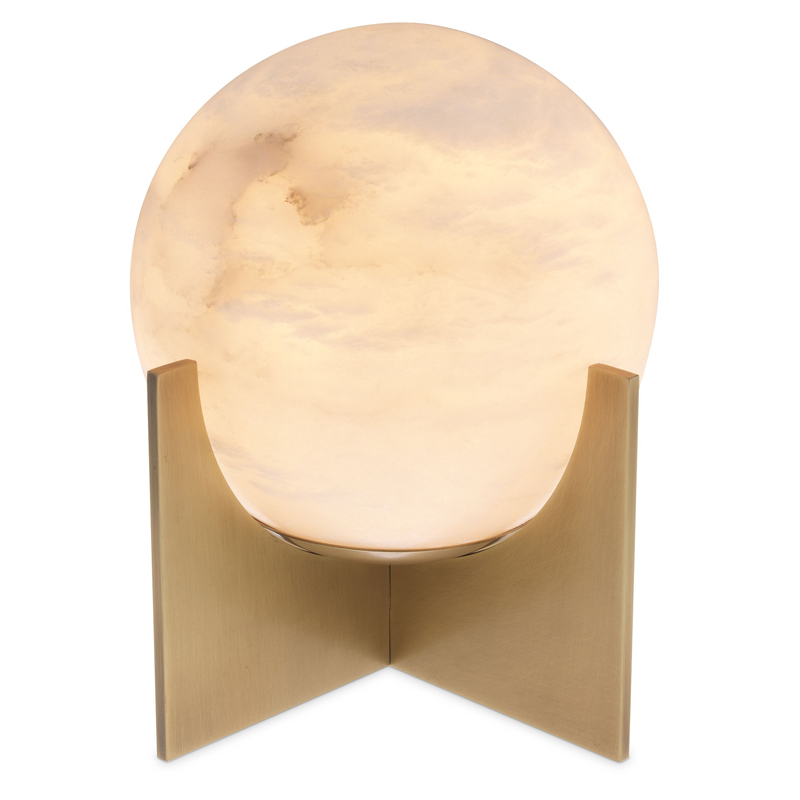 Настольная лампа Eichholtz Table Lamp Scorpios S Латунь Античная полированная Белый Настольная лампа Eichholtz Table Lamp Scorpios S Латунь Античная полированная Белый в Брянске | Loft Concept