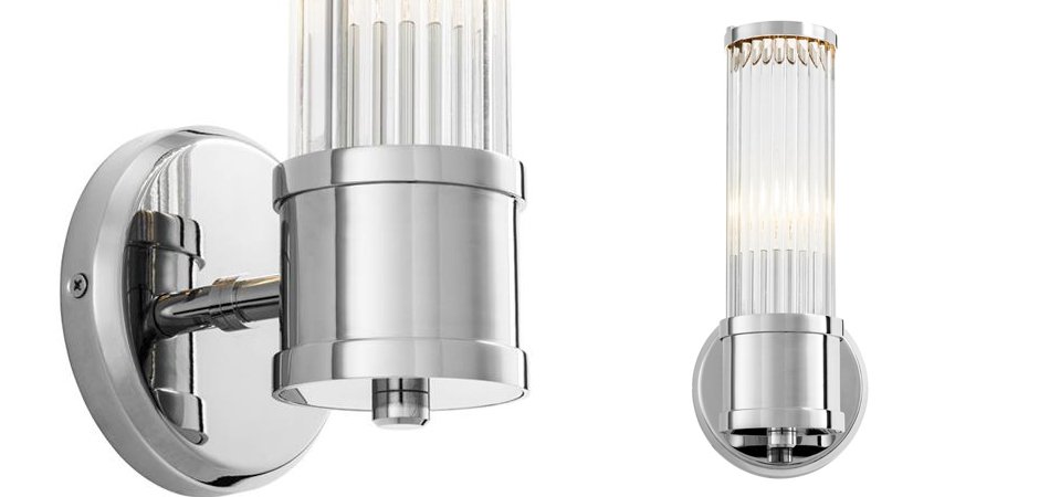 Бра Wall Lamp Claridges Single Nickel Бра Wall Lamp Claridges Single Nickel - Loft-Concept в Брянске