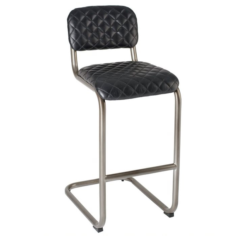 Барный стул Lavor Bar stool leather Черный в Брянске | Loft Concept 