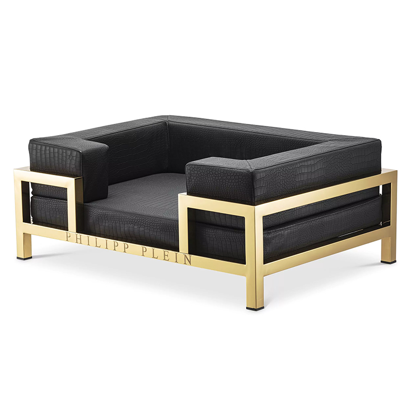 Лежанка для домашних животных Dogbed High Conic Limited L Gold Черный Золотой Лежанка для домашних животных Dogbed High Conic Limited L Gold Черный Золотой в Брянске | Loft Concept