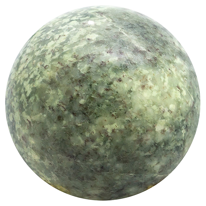 Шар декоративный из натурального камня Жадеит Natural Stone Spheres Зеленый Белый Серый Шар декоративный из натурального камня Жадеит Natural Stone Spheres Зеленый Белый Серый в Брянске | Loft Concept