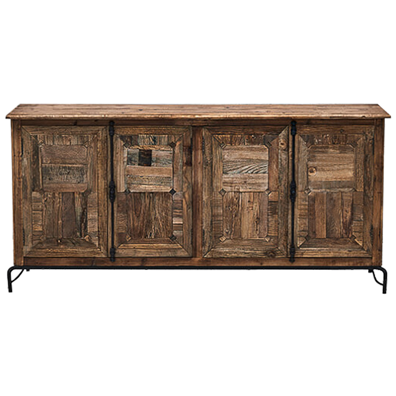 Комод деревянный в стиле Лофт Ennio Wood Commode Коричневый Черный Комод деревянный в стиле Лофт Ennio Wood Commode Коричневый Черный в Брянске | Loft Concept