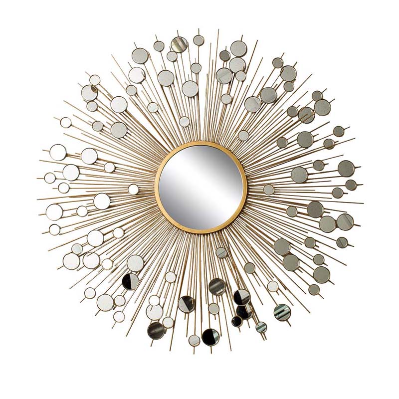 Зеркало-солнце Rays With Mirrors Золотой Зеркало-солнце Rays With Mirrors Золотой в Брянске | Loft Concept
