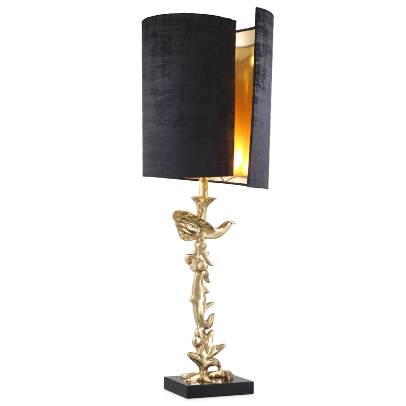 Настольная лампа Eichholtz Table Lamp Aras Латунь Черный Настольная лампа Eichholtz Table Lamp Aras Латунь Черный в Брянске | Loft Concept