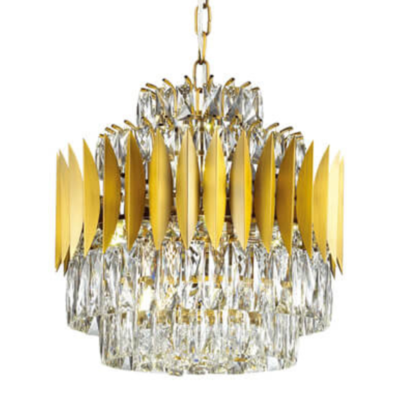 Люстра KEBO KING CHANDELIER 45 Латунь Прозрачное Стекло в Брянске | Loft Concept 