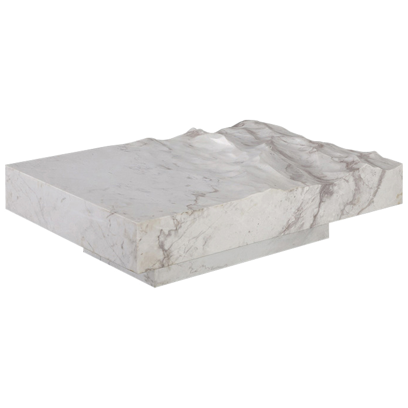 Дизайнерский журнальный стол Mathieu Lehanneur Sculpts Ocean Memories Square White Белый Мрамор Bianco Дизайнерский журнальный стол Mathieu Lehanneur Sculpts Ocean Memories Square White Белый Мрамор Bianco в Брянске | Loft Concept