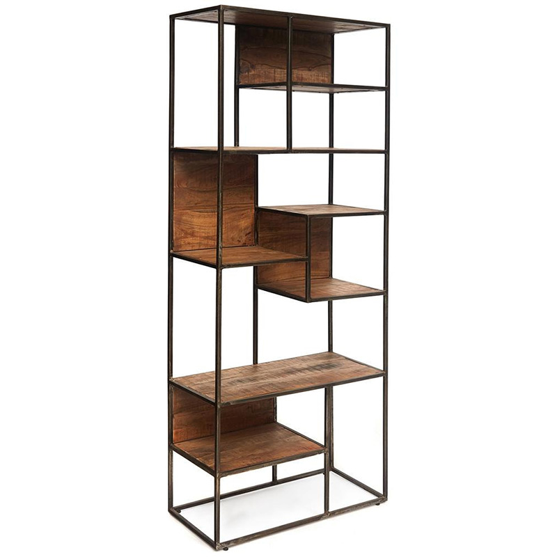 Стеллаж Loft Acacia Shelving small Древесина Черный Стеллаж Loft Acacia Shelving small Древесина Черный в Брянске | Loft Concept