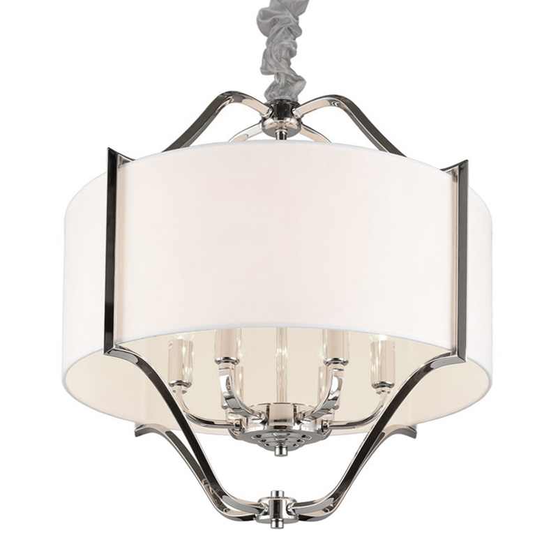 Люстра Mandeville Chandelier Белый Хром Люстра Mandeville Chandelier Белый Хром в Брянске | Loft Concept