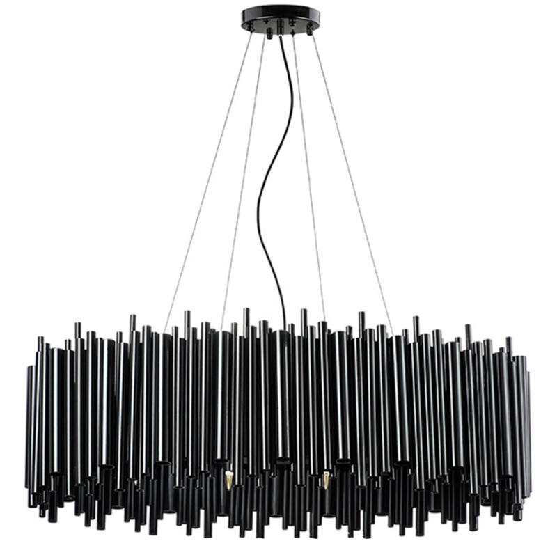 Люстра Delightfull Brubeck Chandelier Black Oval Люстра Delightfull Brubeck Chandelier Black Oval в Брянске | Loft Concept