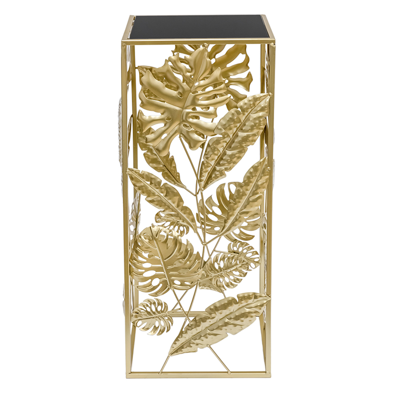 Подставка Tropical Gold Leaves Stand S Золотой Черный Подставка Tropical Gold Leaves Stand S Золотой Черный в Брянске | Loft Concept