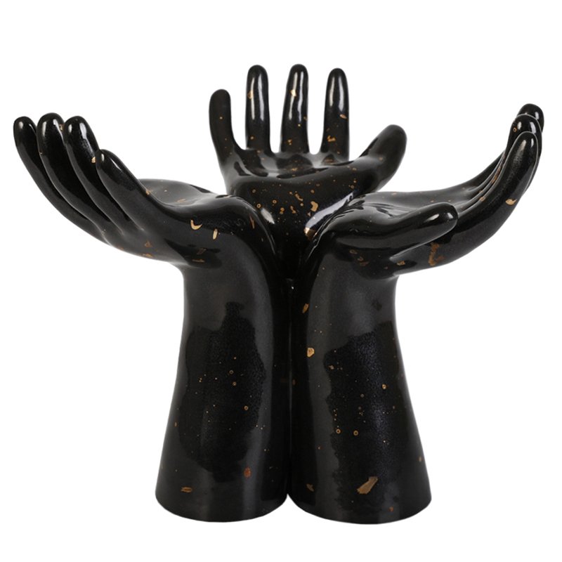 Статуэтка Hands Vase Черный Статуэтка Hands Vase Черный в Брянске | Loft Concept
