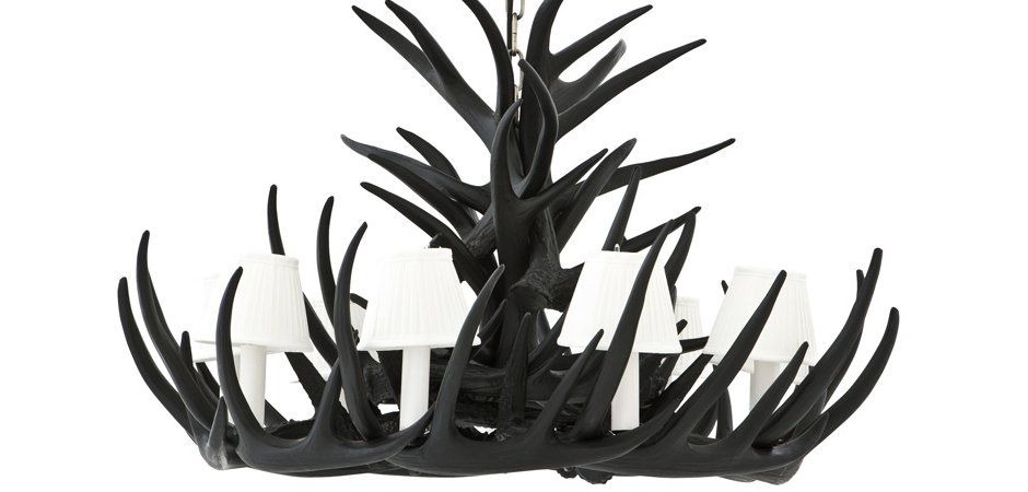 Люстра Eichholtz Chandelier Horn Highlands Black - Loft-Concept в Брянске