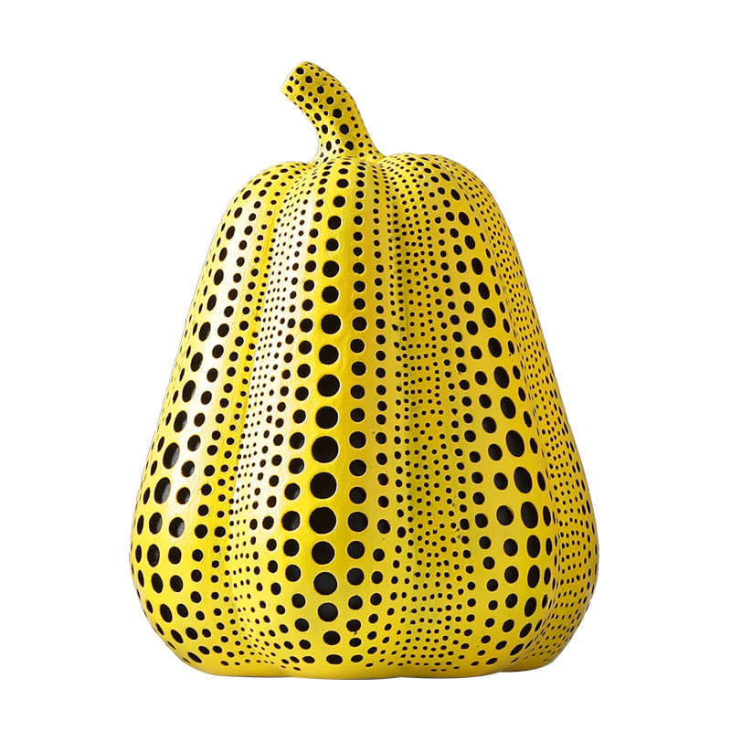 Статуэтка тыквы Kusama Yayoi I Желтый Черный Статуэтка тыквы Kusama Yayoi I Желтый Черный в Брянске | Loft Concept