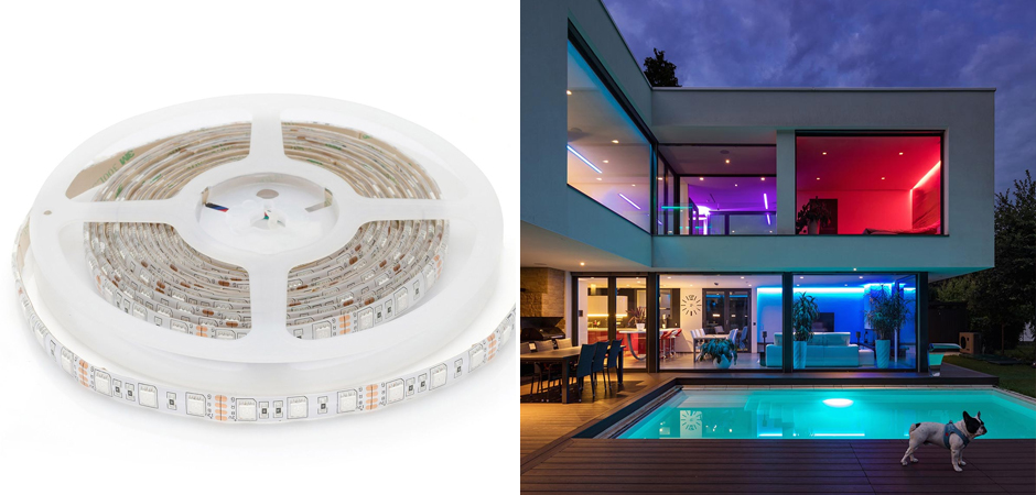 Светодиодная влагозащищенная лента 14,4W/m 60LED/m 5050SMD разноцветная 5M Светодиодная влагозащищенная лента 14,4W/m 60LED/m 5050SMD разноцветная 5M - Loft-Concept в Брянске