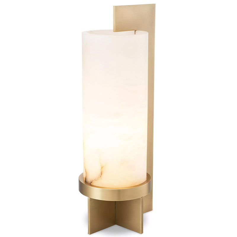 Настольная лампа Eichholtz Table Lamp Atilla Латунь Белый Настольная лампа Eichholtz Table Lamp Atilla Латунь Белый в Брянске | Loft Concept