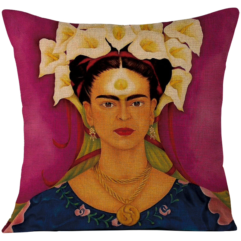 Декоративная подушка Frida Kahlo 11 Пурпурный Мульти Декоративная подушка Frida Kahlo 11 Пурпурный Мульти в Брянске | Loft Concept
